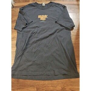 VTG 90s Blink 182 T Shirt Mens Large Gray Punk Rock Skanking Bunny Band Tee